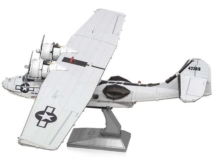 Model Kit Consolidated PBY Catalina Amphibious Aircraft "Miss Pick Up" United States Army Air Forces (Moderate Difficulty) Steel Model by Metal Earth image 2