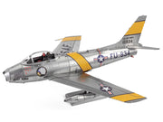 Model Kit North American F-86 Sabre Fighter Aircraft "Jolley Roger" United States Air Force (Moderate Difficulty) Steel Model by Metal Earth image 2