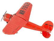 Model Kit Lockheed Vega 5B Monoplane Aircraft "Little Red Bus - Amelia Earhart" Red (Moderate Difficulty) Steel Model by Metal Earth image 2