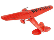 Model Kit Lockheed Vega 5B Monoplane Aircraft "Little Red Bus - Amelia Earhart" Red (Moderate Difficulty) Steel Model by Metal Earth image 3