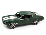 Model Kit 1970 Chevrolet Chevelle SS Green with White Stripes (Challenging Difficulty) Steel Model by Metal Earth image 2