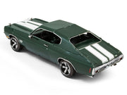 Model Kit 1970 Chevrolet Chevelle SS Green with White Stripes (Challenging Difficulty) Steel Model by Metal Earth image 3