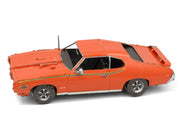 Model Kit 1969 Pontiac GTO Judge Orange with Black Stripes (Moderate Difficulty) Steel Model by Metal Earth image 2