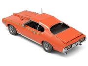 Model Kit 1969 Pontiac GTO Judge Orange with Black Stripes (Moderate Difficulty) Steel Model by Metal Earth image 3