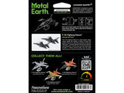 Model Kit Lockheed Martin F-16 Fighting Falcon Aircraft "Ukrainian Air Force" (Moderate Difficulty) Steel Model by Metal Earth image 5
