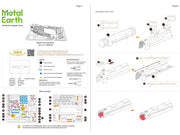 Model Kit Steam Locomotive #844 (Moderate Difficulty) Steel Model by Metal Earth image 5