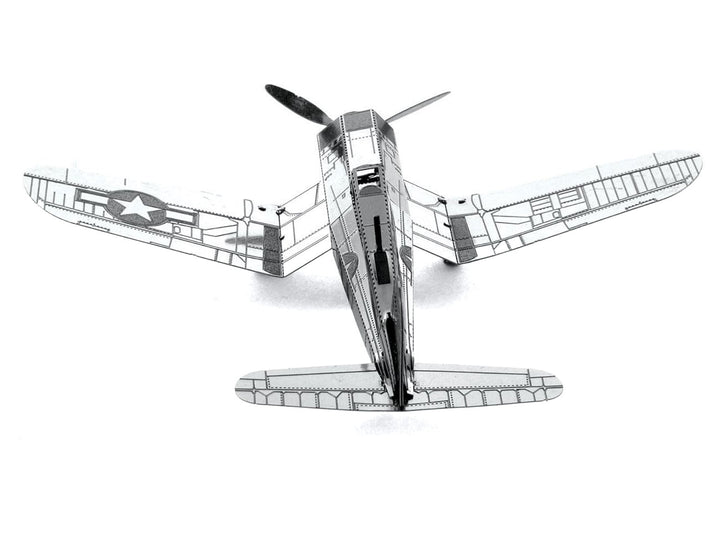 Model Kit Vought F4U Corsair Fighter Aircraft "United States Navy" (Moderate Difficulty) Steel Model by Metal Earth image 2