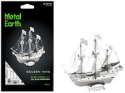 Model Kit Golden Hind Galleon (Moderate Difficulty) Steel Model by Metal Earth