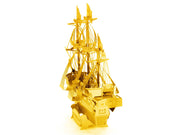 Model Kit Golden Hind Galleon Gold Version (Moderate Difficulty) Steel Model by Metal Earth image 3