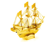 Model Kit Golden Hind Galleon Gold Version (Moderate Difficulty) Steel Model by Metal Earth image 4