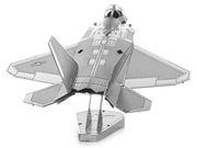 Model Kit Lockheed Martin F-22 Raptor Stealth Aircraft (Moderate Difficulty) Steel Model by Metal Earth image 4