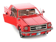 Model Kit 1965 Ford Mustang Red (Moderate Difficulty) Steel Model by Metal Earth image 4