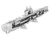 Model Kit German U-Boat Type XXI Submarine (Challenging Difficulty) Steel Model by Metal Earth image 2