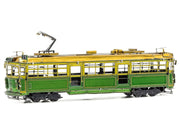 Model Kit Melbourne W-class Tram Green and Gold (Moderate Difficulty) Steel Model by Metal Earth image 3
