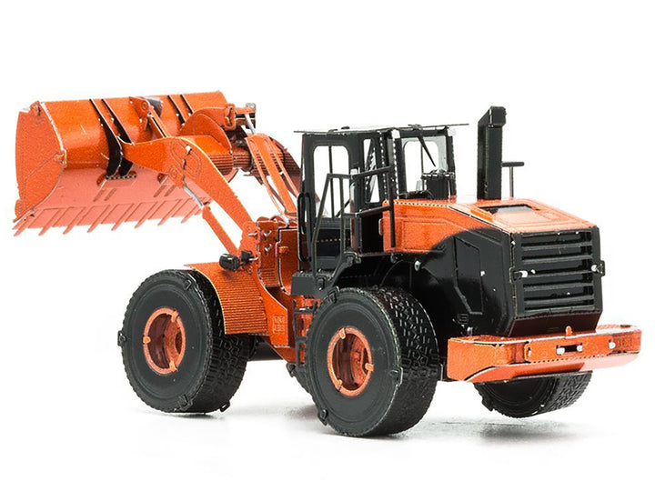 Model Kit Wheel Loader Orange and Black (Challenging Difficulty) Steel Model by Metal Earth image 2