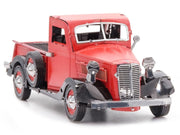 Model Kit 1937 Ford Pickup Truck Red and Black (Moderate Difficulty) Steel Model by Metal Earth image 4