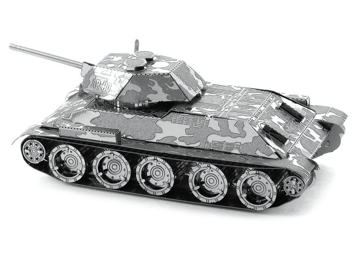 Model Kit Soviet T-34 Tank (Moderate Difficulty) Steel Model by Metal Earth image 2