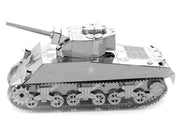 Model Kit American Sherman Tank (Moderate Difficulty) Steel Model by Metal Earth image 2