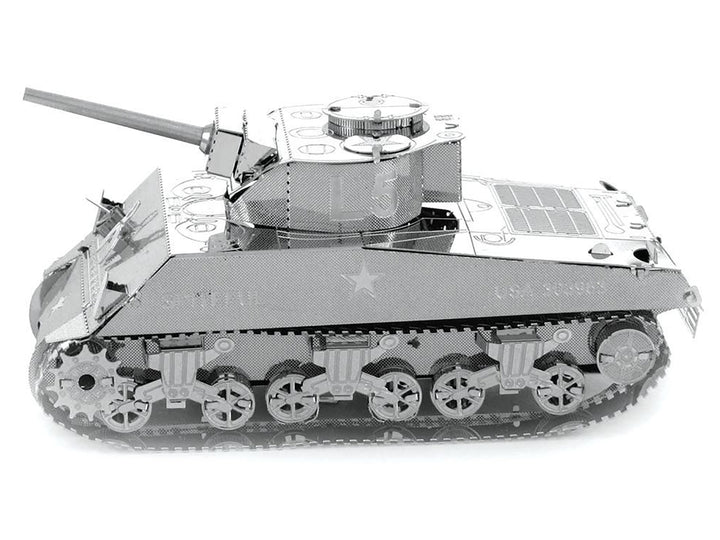 Model Kit American Sherman Tank (Moderate Difficulty) Steel Model by Metal Earth image 2