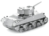 Model Kit American Sherman Tank (Moderate Difficulty) Steel Model by Metal Earth image 3