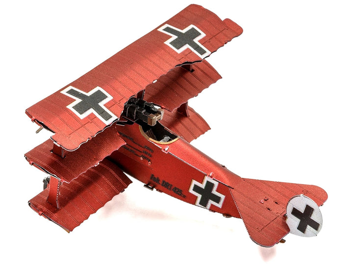 Model Kit Fokker Dr.I Triplane Fighter Aircraft "Red Baron" German Air Force (Moderate Difficulty) Steel Model by Metal Earth image 2