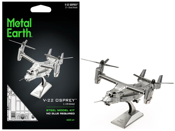 Metal Earth Bell Boeing V-22 Osprey United States military steel model kit 71 parts challenging 1-MMS212, view 1