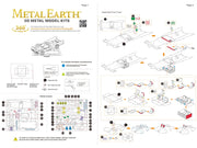 Model Kit 1966 Classic TV Series Batmobile "Batman" (1966) TV Series (Challenging Difficulty) Steel Model by Metal Earth image 5