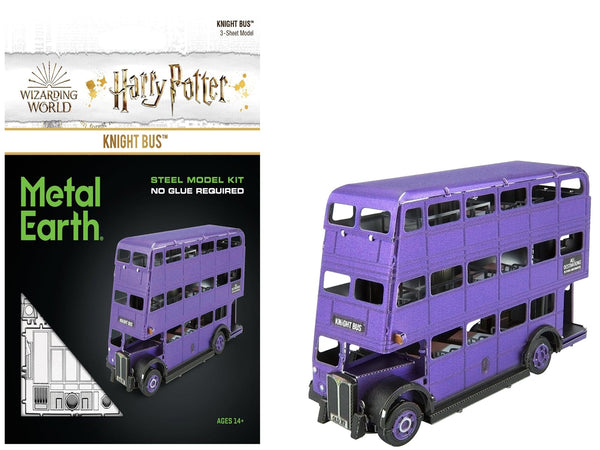 Metal Earth Harry Potter Knight Bus purple steel model kit 1-MMS464, product image 1