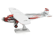 Model Kit Ford Trimotor Transport Aircraft White and Red (Moderate Difficulty) Steel Model by Metal Earth image 4