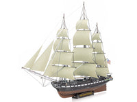 Metal Earth USS Constitution warship challenging steel model kit 1-PS2002, view 3