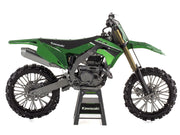 Model Kit Kawasaki KX450 Off-Road Motorcycle Green (Challenging Difficulty) Steel Model by Metal Earth image 2
