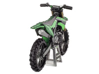 Model Kit Kawasaki KX450 Off-Road Motorcycle Green (Challenging Difficulty) Steel Model by Metal Earth image 4