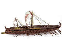 Model Kit Greek Trireme Warship (Expert Difficulty) Steel Model by Metal Earth image 2