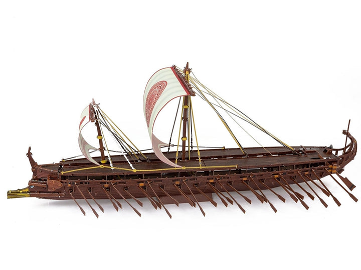 Model Kit Greek Trireme Warship (Expert Difficulty) Steel Model by Metal Earth image 2