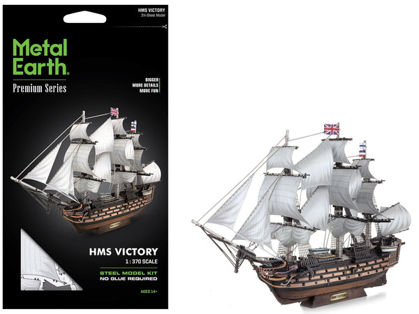 Model Kit HMS Victory British Navy Ship (Challenging Difficulty) Steel Model by Metal Earth