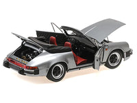 1983 Porsche 911 Carrera Cabriolet 3.2 Gray Metallic 1/18 Diecast Model Car by Minichamps image 2