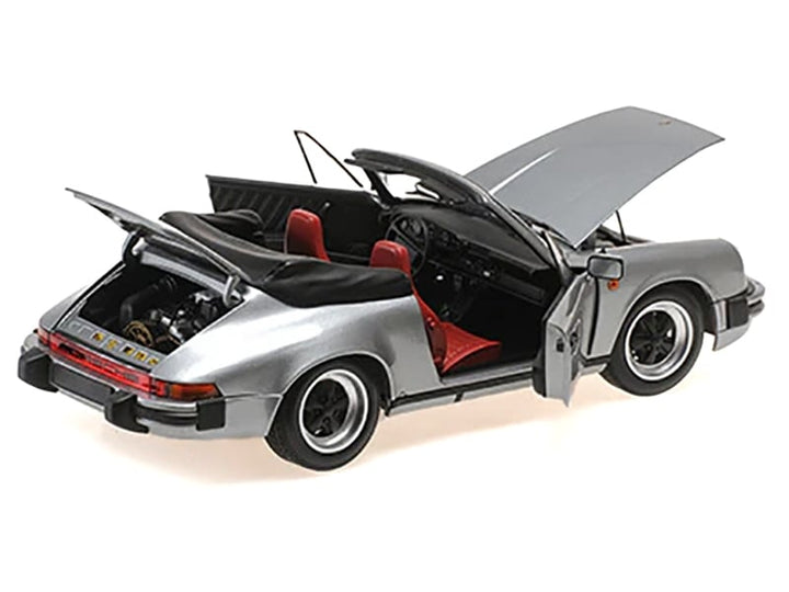 1983 Porsche 911 Carrera Cabriolet 3.2 Gray Metallic 1/18 Diecast Model Car by Minichamps image 2