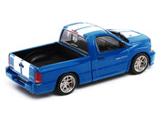 2003 Dodge Ram SRT-10 Pickup Truck Electric Blue Metallic with White Stripes 1/64 Diecast Model Car by Shoom64 Models image 4