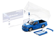 2003 Dodge Ram SRT-10 Pickup Truck Electric Blue Metallic with White Stripes 1/64 Diecast Model Car by Shoom64 Models image 5