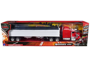 Kenworth W900 Grain Truck Red and White "Long Haul Truckers" Series 1/32 Diecast Model by New Ray image 2