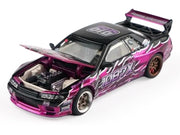 Pandem R32 "Echo Gao - 1087X" Black and Purple 1/64 Diecast Model Car by XCarToys image 3