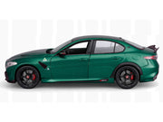 Alfa Romeo Giulia GTA Green Metallic with Carbon Top 1/18 Diecast Model Car by Bburago image 4