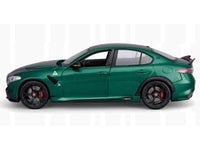 Alfa Romeo Giulia GTA Green Metallic with Carbon Top 1/18 Diecast Model Car by Bburago image 4