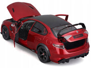 Alfa Romeo Giulia GTA Red Metallic with Carbon Top 1/18 Diecast Model Car by Bburago image 2