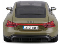 2022 Audi RS e-tron GT Dark Green with Sunroof 1/18 Diecast Model Car by Bburago image 4