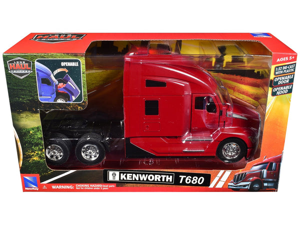 New Ray Kenworth T680 truck tractor red Long Haul Truckers 1:32 11073, product image 1