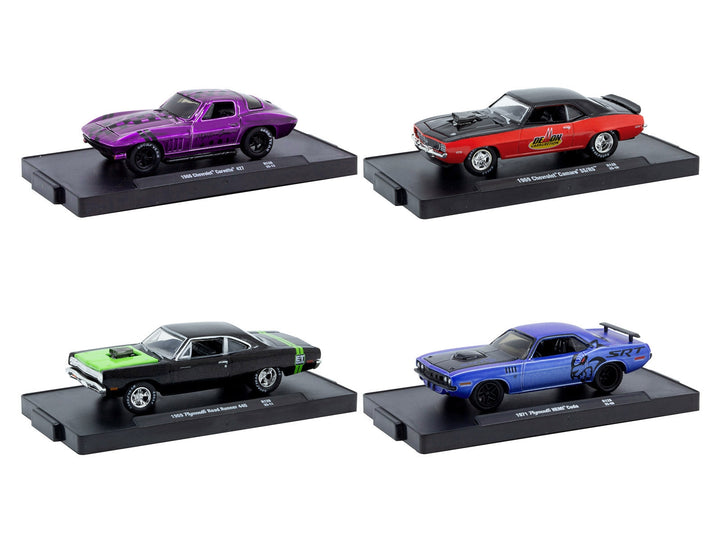 "Auto-Drivers" Set of 4 pieces in Blister Packs Release 128 Limited Edition to 9600 pieces Worldwide 1/64 Diecast Model Cars by M2 Machines image 2