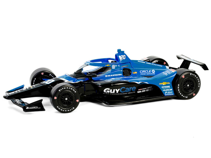 Dallara IndyCar #20 Ed Carpenter "Guy Care" Ed Carpenter Racing "NTT IndyCar Series" (2024) 1/18 Diecast Model Car by Greenlight image 2