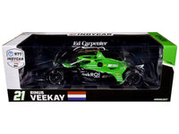 Dallara IndyCar #21 Rinus VeeKay "Risk On International" Ed Carpenter Racing "NTT IndyCar Series" (2024) 1/18 Diecast Model Car by Greenlight image 3