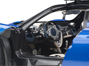 Pagani Huayra Metallic Blue with Black Top and Silver Wheels 1/12 Model Car by Autoart image 4